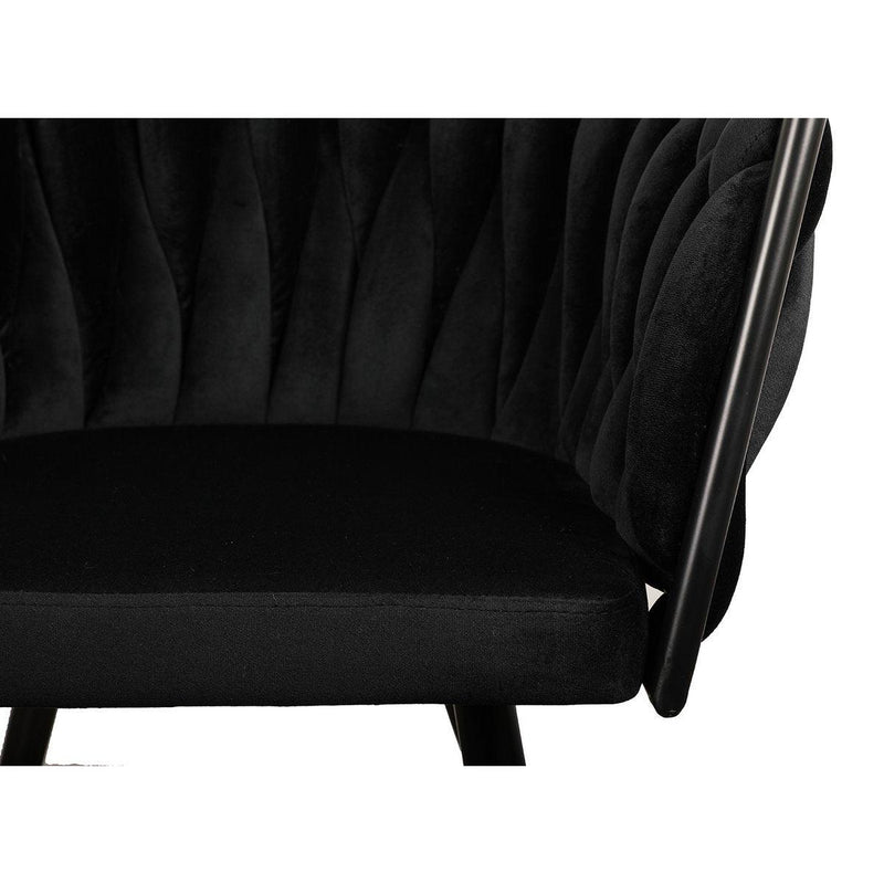 Wave chair black (Set of 2) - Goldgenix