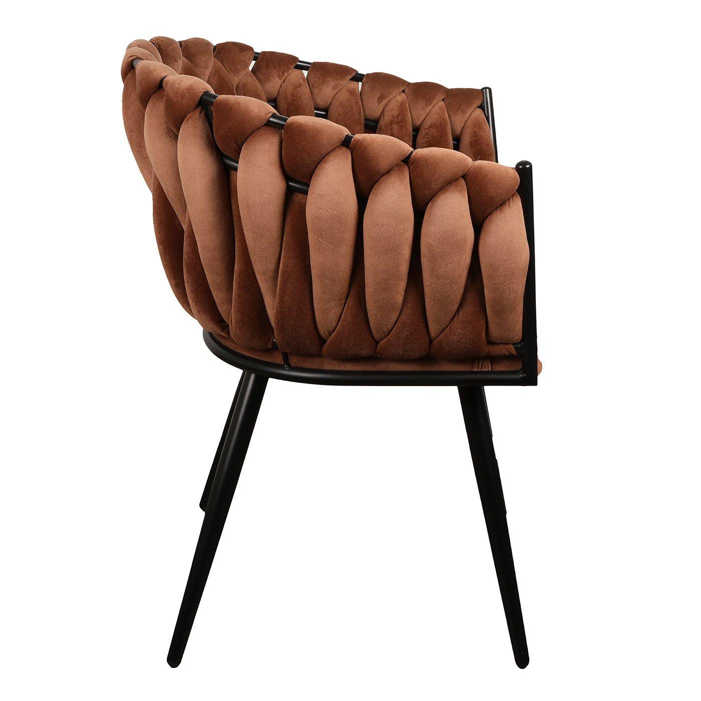Wave chair copper (Set of 2) - Goldgenix
