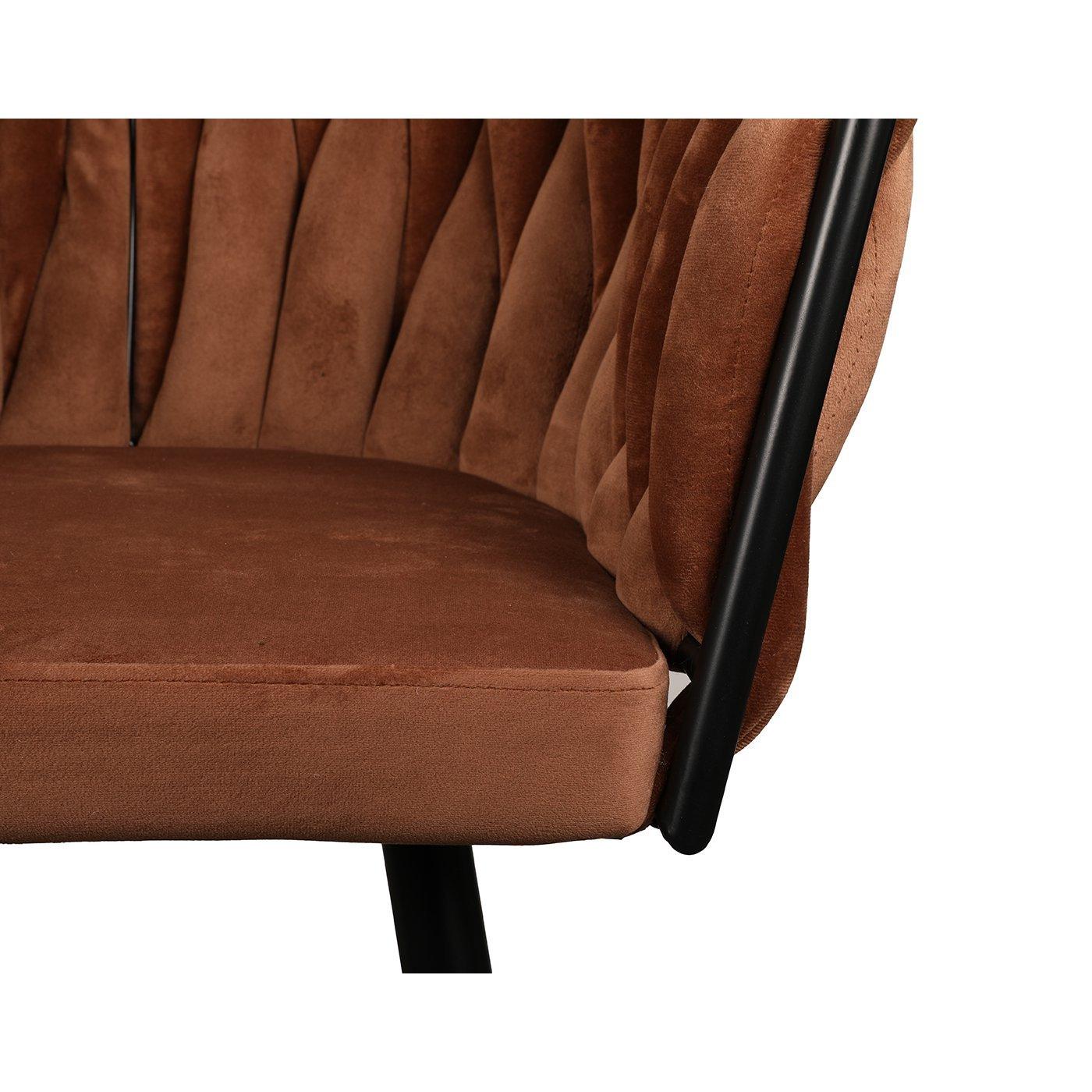 Wave chair copper (Set of 2) - Goldgenix