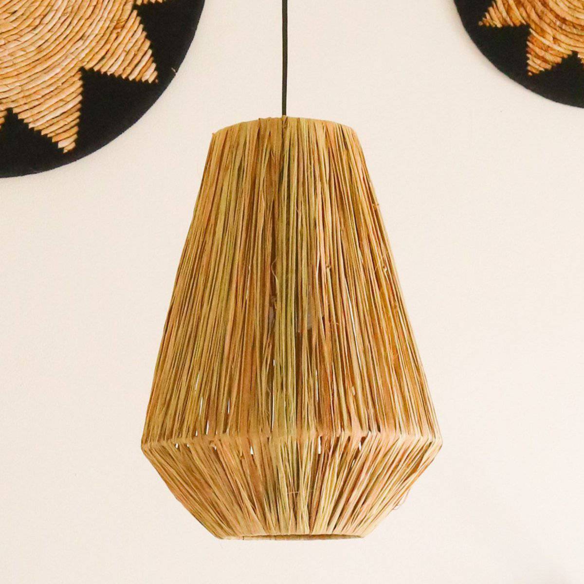 Lampskärm Taklampa Pendel rund ENDAH tillverkad av Raffia