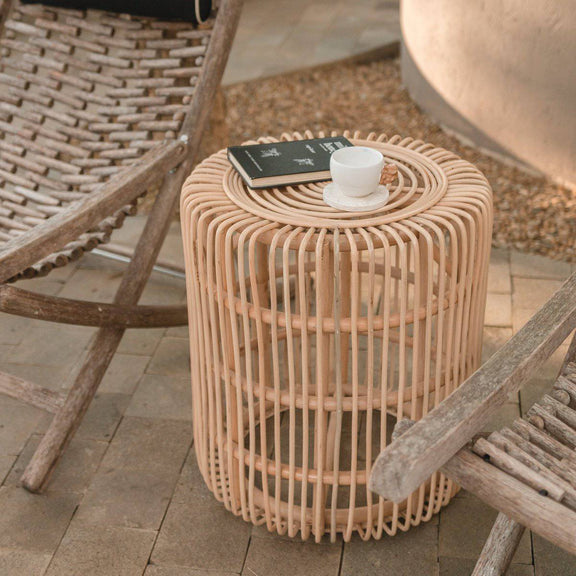 Rattan Side Table | End Table | Couch Table ALAMAYA - Goldgenix