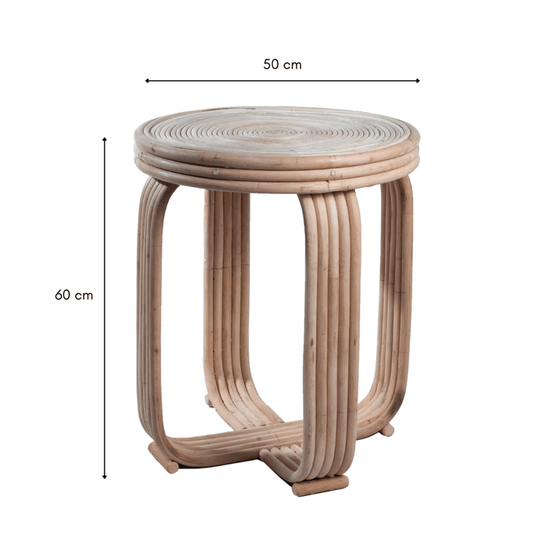 Rattan Side Table | End Table | Couch Table KANTHI
