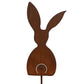 Patina garden decoration rabbit with stick | Easter decoration for garden and home