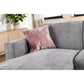 3 seater sofa CL left, Rowan fabric, R311 gray