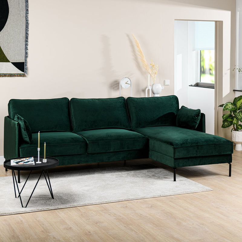 3-Sitzer-Sofa CL rechts, Stoff Fashion Velvet, F610 grün
