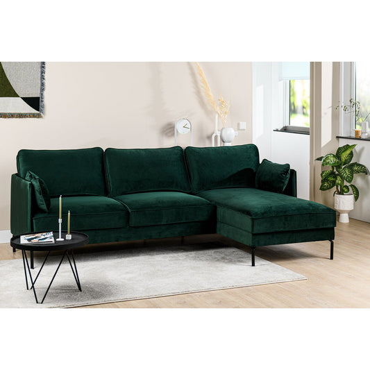 3 seater sofa CL right, Fashion Velvet fabric, F610 green