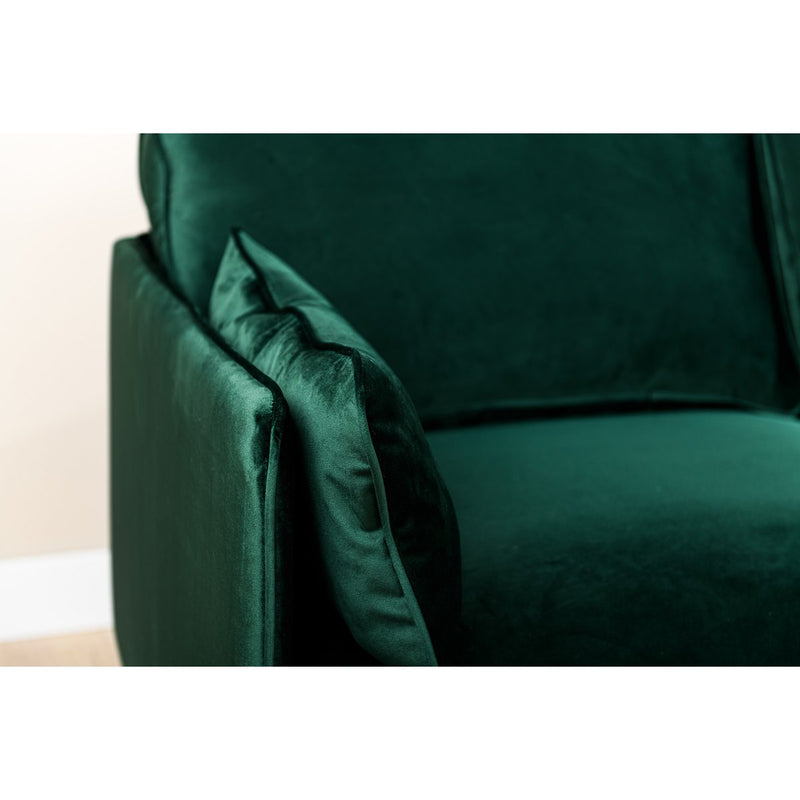 3-Sitzer-Sofa CL rechts, Stoff Fashion Velvet, F610 grün