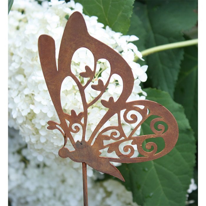 Patina garden decoration flower plug butterfly "Anita" | Vintage Deco Spring |