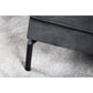 3 seater sofa CL right, Fashion Velvet fabric, F411 dark gray