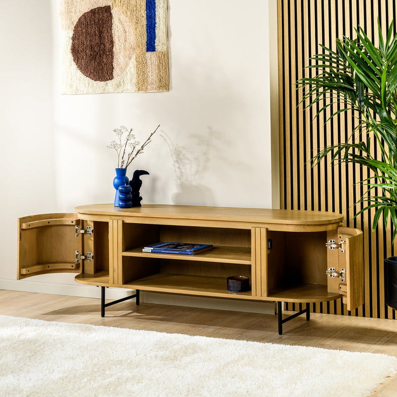 Tv-meubel 2D, 155 cm, B180 natural